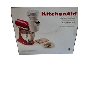 KitchenAid Sifter and Scale Stand Mixer Attachment KSMSFTA White New